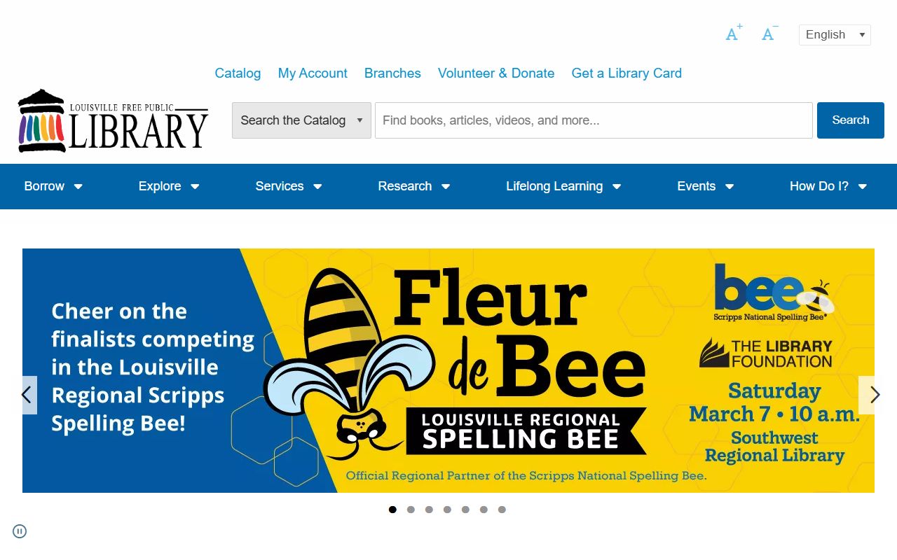 Louisville Free Public Library Kentucky History Room