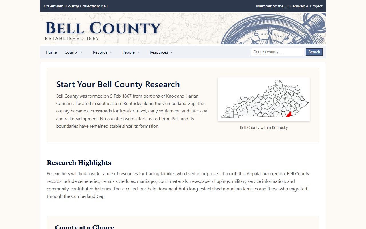 Bell County Kentucky Clerk office for records access