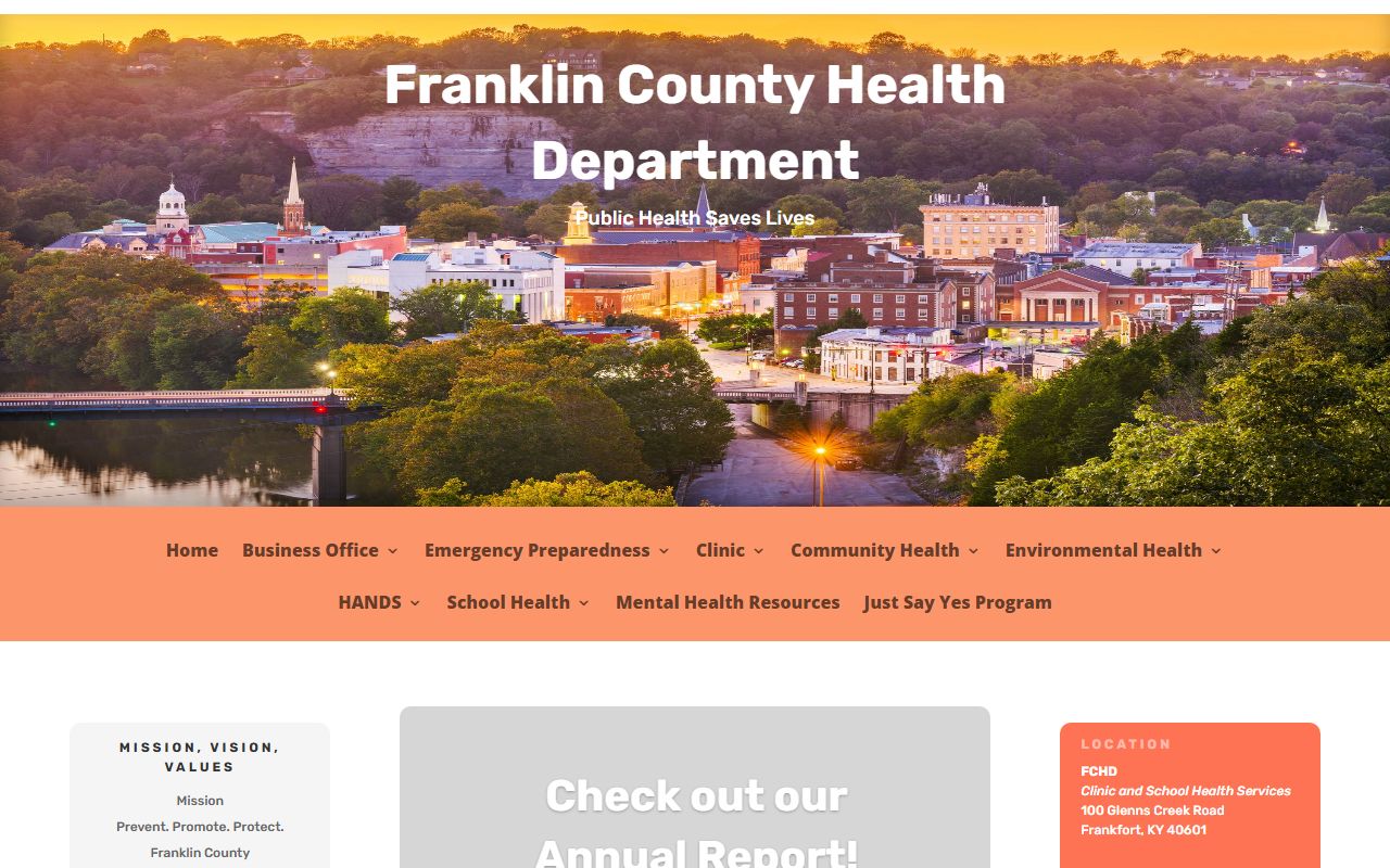 Kentucky State Archives building in Frankfort