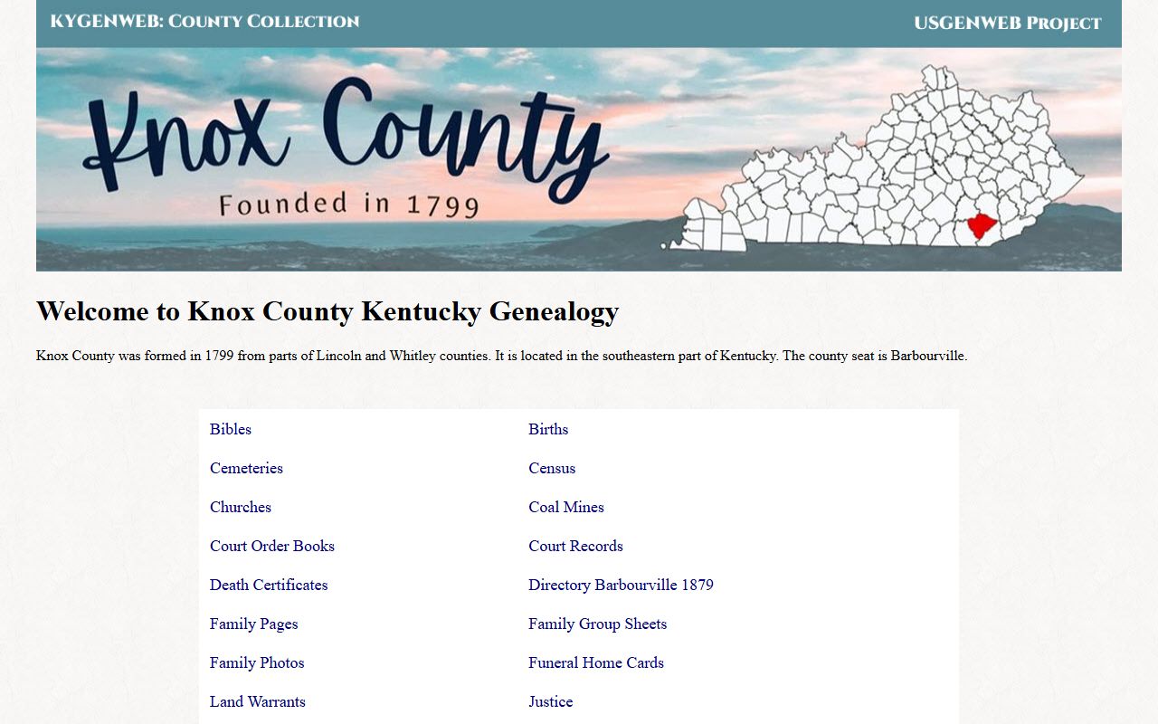 Knox County historical records archives