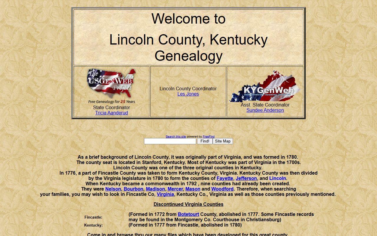 Lincoln County Kentucky Clerk office for records research