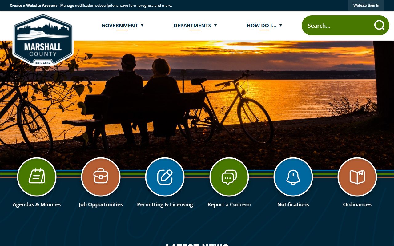 Marshall County historical document archives