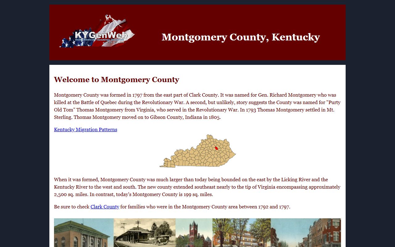 Montgomery County Kentucky Clerk office in Mount Sterling