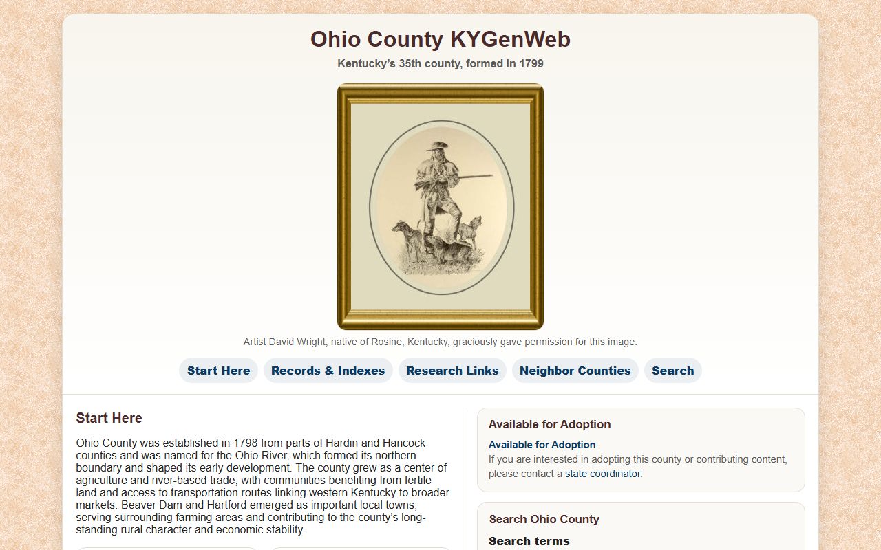 Ohio County Kentucky Public Library local history archives