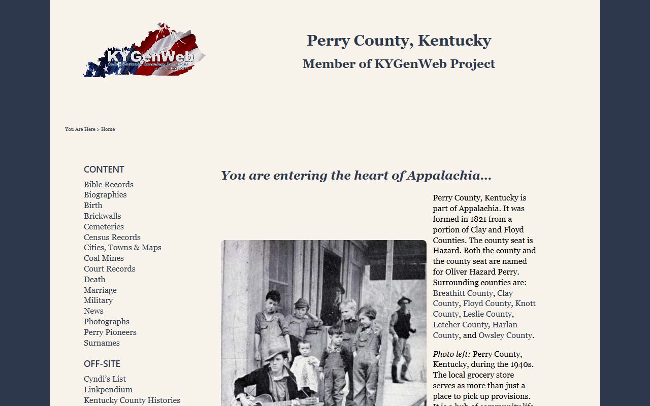 Perry County historical records archives