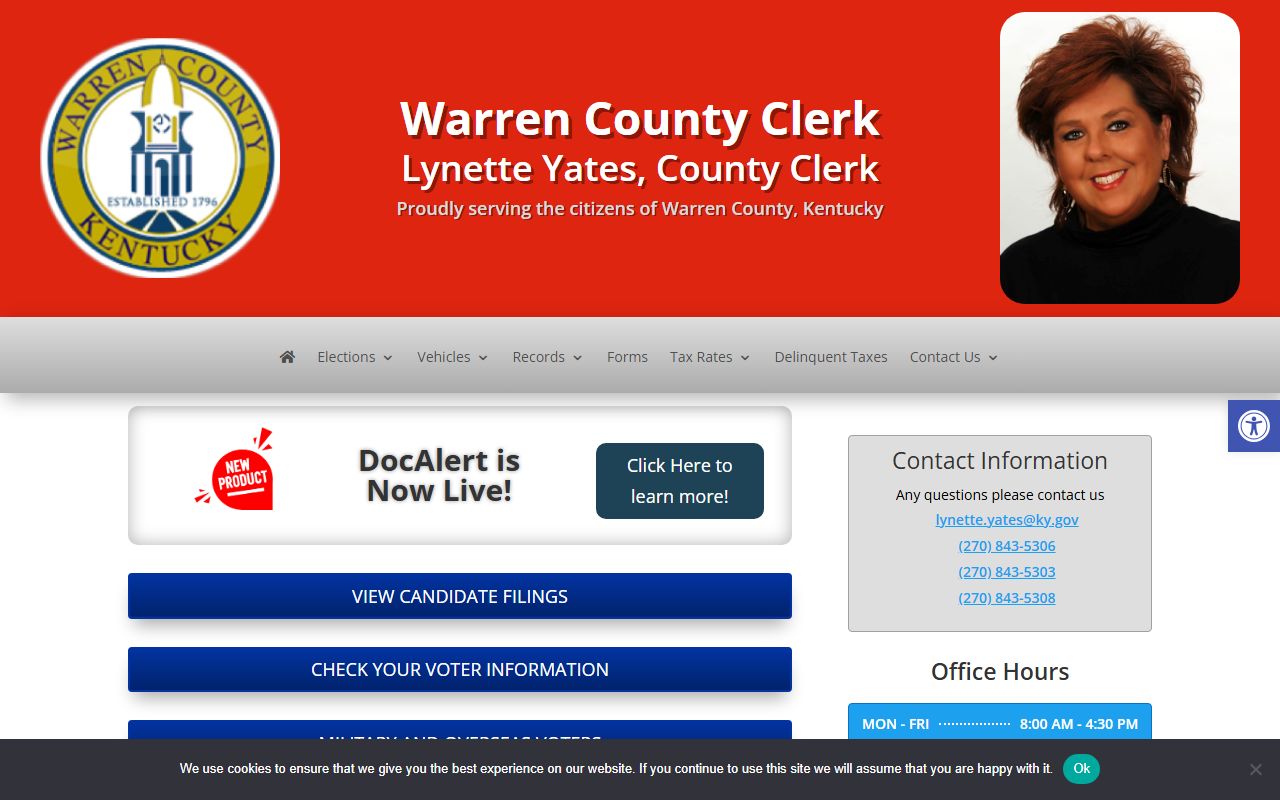 Warren County Kentucky Clerk office for obituary and death records